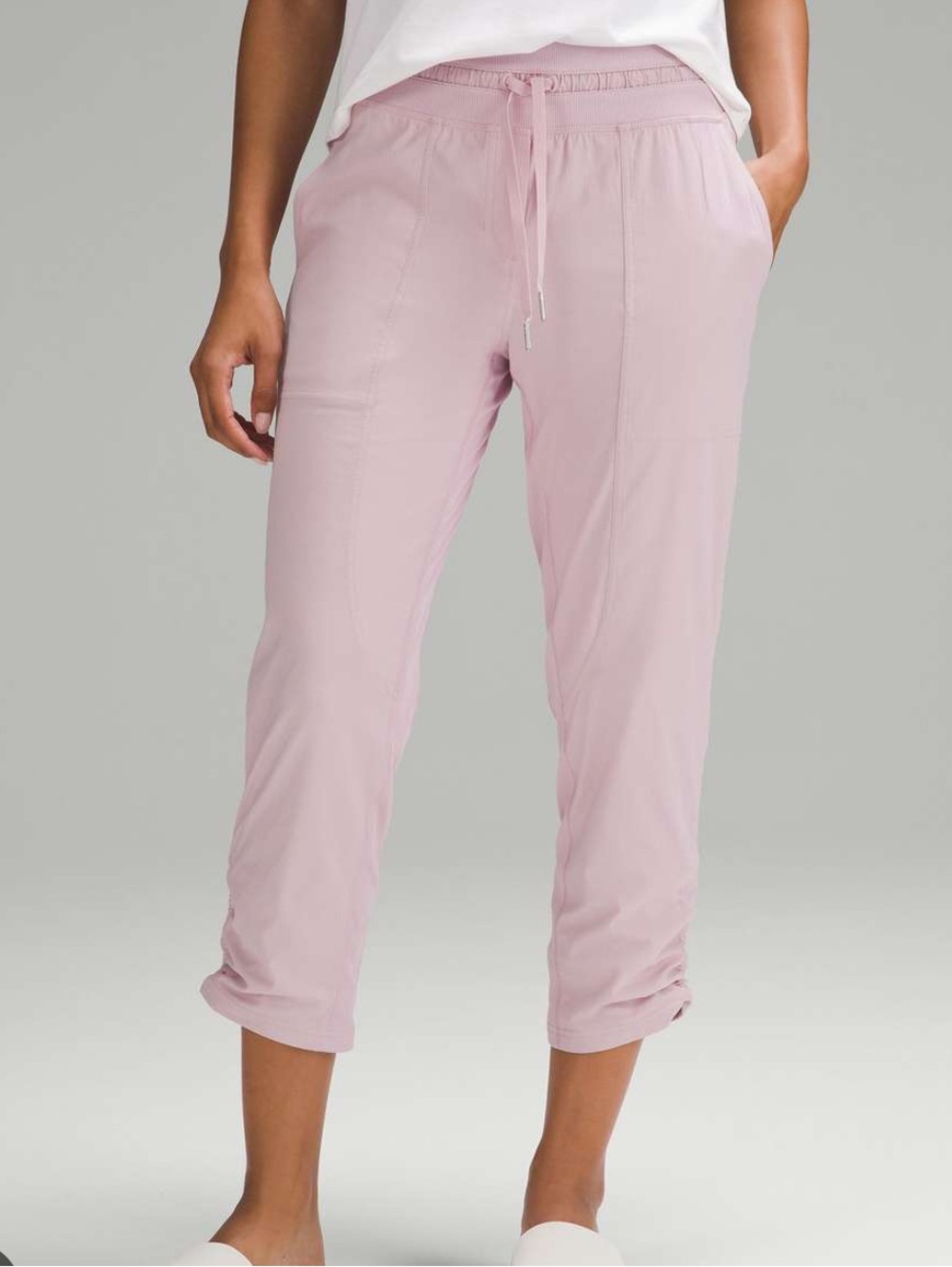 lululemon athletica Light Pink Cropped Dance Studio Pants
